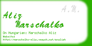 aliz marschalko business card